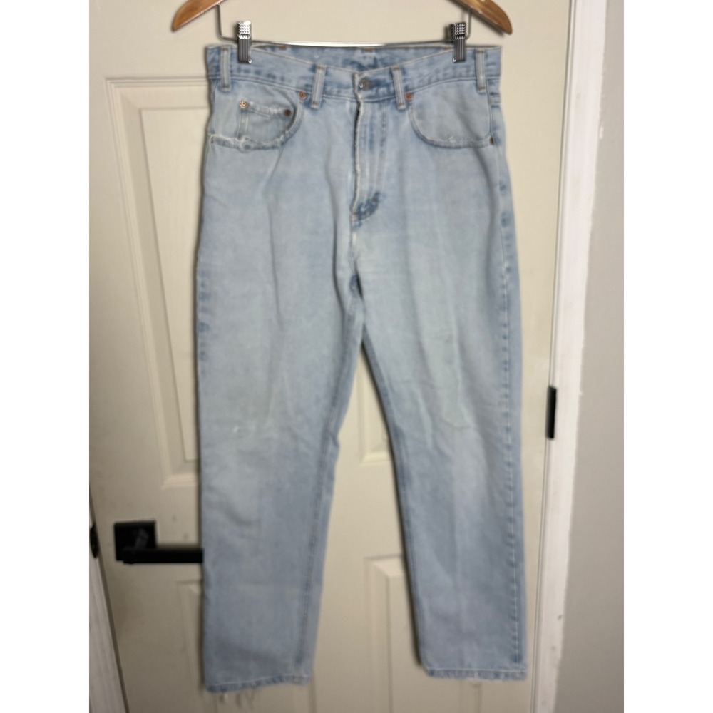 Vintage‎ Gap Slim Fit Jeans Mens 33x30 Light Wash Denim Made in USA 90s Cotton